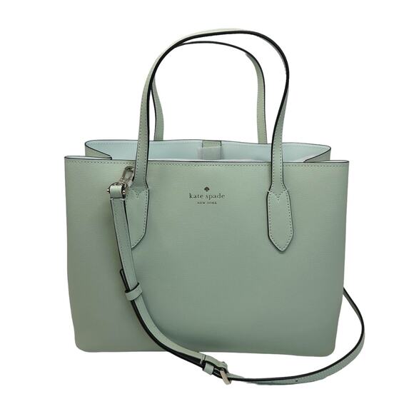 Kate Spade Harper Satchel Refined Grain Olive Leather Crossbody Bag WKR00064 - Picture 1 of 6